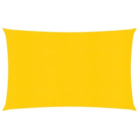 VidaXL Żagiel przeciwsłoneczny, 160 g/m², żółty, 2x4 m, HDPE
