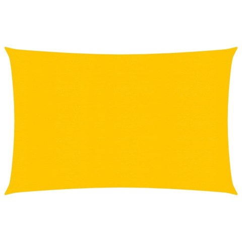 VidaXL Żagiel przeciwsłoneczny, 160 g/m², żółty, 2,5x4 m, HDPE