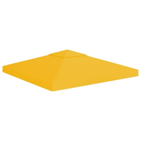VidaXL 2-poziomowe zadaszenie altany, 310 g/m² 3x3 m, żółte