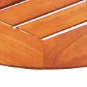 VidaXL Składany stół ogrodowy, Ø60x75 cm, lite drewno eukaliptusowe