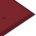 VidaXL Poduszka na ławkę ogrodową, winna czerwień 100x50x3 cm, tkanina