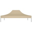 VidaXL Dach do namiotu imprezowego, 4 x 3 m, beżowy, 270 g/m²