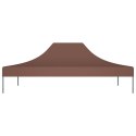 VidaXL Dach do namiotu imprezowego, 4 x 3 m, brązowy, 270 g/m²