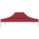 VidaXL Dach do namiotu imprezowego, 4 x 3 m, burgundowy, 270 g/m²