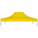 VidaXL Dach do namiotu imprezowego, 4 x 3 m, żółty, 270 g/m²