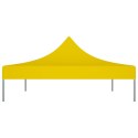 VidaXL Dach do namiotu imprezowego, 4 x 3 m, żółty, 270 g/m²