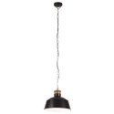 VidaXL Industrialna lampa wisząca, 32 cm, czarna, E27