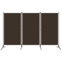 VidaXL Parawan 3-panelowy, brązowy, 260 x 180 cm
