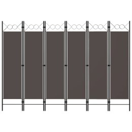 VidaXL Parawan 6-panelowy, antracytowy, 240 x 180 cm