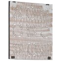 VidaXL Ręcznie rzeźbiony panel ścienny, MDF, 60x60x1,5cm, czarno-biały