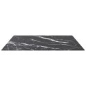 VidaXL Blat stołu, czarny, 70x70 cm, 6 mm, szkło ze wzorem marmuru