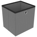 VidaXL Regał z 12 przegrodami, pudełka, czarny, 103x30x141 cm, tkanina