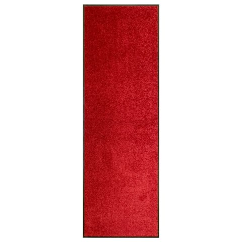 VidaXL Wycieraczka z możliwością prania, czerwona, 60 x 180 cm