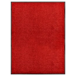 VidaXL Wycieraczka z możliwością prania, czerwona, 90 x 120 cm