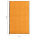 VidaXL Wycieraczka z możliwością prania, pomarańczowa, 90 x 150 cm
