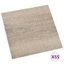 VidaXL Samoprzylepne panele podłogowe, 55 szt., PVC, 5,11 m², taupe