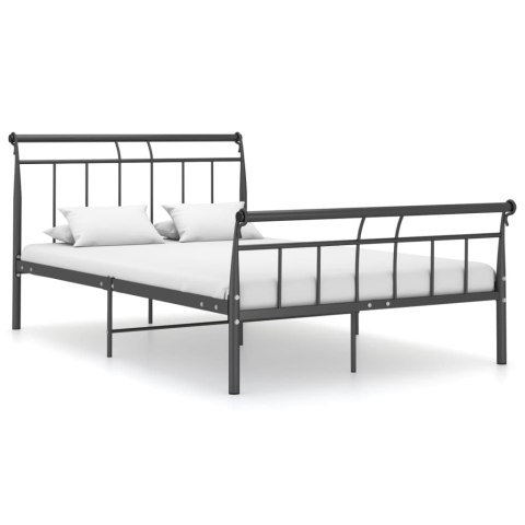 VidaXL Rama łóżka, czarna, metalowa, 120 x 200 cm