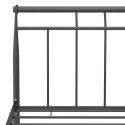 VidaXL Rama łóżka, czarna, metalowa, 140 x 200 cm