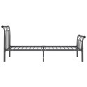 VidaXL Rama łóżka, czarna, metalowa, 90 x 200 cm