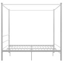 VidaXL Rama łóżka z baldachimem, biała, metalowa, 180 x 200 cm