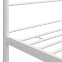 VidaXL Rama łóżka z baldachimem, biała, metalowa, 90 x 200 cm