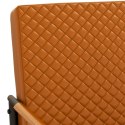 VidaXL Krzesło wspornikowe, brązowe, obite sztuczną skórą