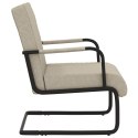 VidaXL Krzesło wspornikowe, jasnoszare, obite sztuczną skórą