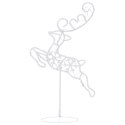 VidaXL Świąteczne, lecące renifery z saniami, akryl, 260x21x87 cm