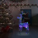 VidaXL Świąteczna dekoracja, renifer, 90 diod LED, 60x16x100 cm, akryl