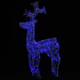 VidaXL Świąteczna ozdoba renifer, 90 diod LED, 60x16x100 cm, akryl