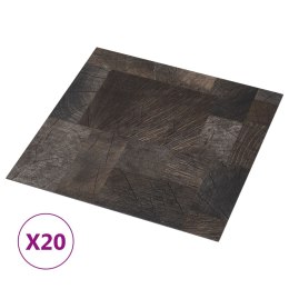 VidaXL Samoprzylepne panele podłogowe, 20 szt., PVC, 1,86 m², drewno