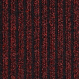 VidaXL Wycieraczka, prążkowana, czerwona, 40x60 cm
