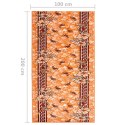 VidaXL Chodnik dywanowy, BCF, terakota, 100x200 cm