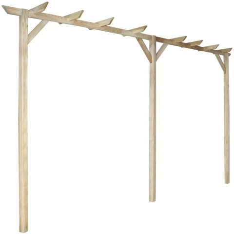 VidaXL Pergola ogrodowa, 410 x 40 x 203 cm, drewno