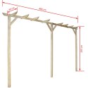 VidaXL Pergola ogrodowa, 410 x 40 x 203 cm, drewno