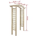 VidaXL Pergola w kształcie łuku, 150 x 60 x 210 cm, drewno