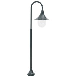 VidaXL Lampa ogrodowa na słupku, 120 cm, E27, aluminium, ciemnozielona