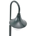 VidaXL Lampa ogrodowa na słupku, 120 cm, E27, aluminium, ciemnozielona