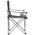 VidaXL Stolik i krzesła turystyczne, 3 elementy, zielone