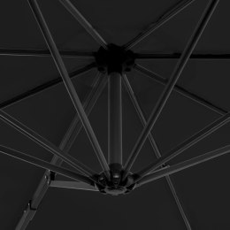 VidaXL Parasol wiszący z aluminiowym słupkiem, 300 cm, antracytowy