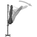 VidaXL Parasol wiszący z aluminiowym słupkiem, 300 cm, antracytowy