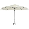 VidaXL Parasol wiszący z aluminiowym słupkiem, 300 cm, piaskowy