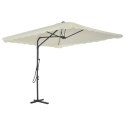 VidaXL Parasol ogrodowy na słupku stalowym, 250 x 250 cm, piaskowy