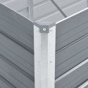 VidaXL Podwyższona donica z galwanizowanej stali, 240x80x45 cm, szara