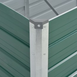 VidaXL Podwyższona donica z galwanizowanej stali 320x80x45 cm, zielona