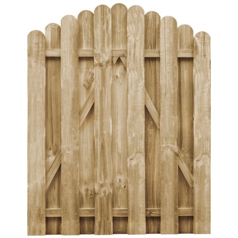 VidaXL Furtka z łukiem, impregnowane drewno sosnowe, 100 x 125