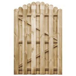 VidaXL Furtka z łukiem, impregnowane drewno sosnowe, 100 x 150 cm