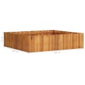 VidaXL Podwyższona donica ogrodowa 100x100x25 cm, lite drewno akacjowe