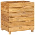 VidaXL Podwyższona donica 50x40x55 cm, drewno tekowe z recyklingu/stal
