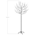 VidaXL Drzewko z lampkami, 200 LED, ciepły biały, kwiat wiśni, 180 cm